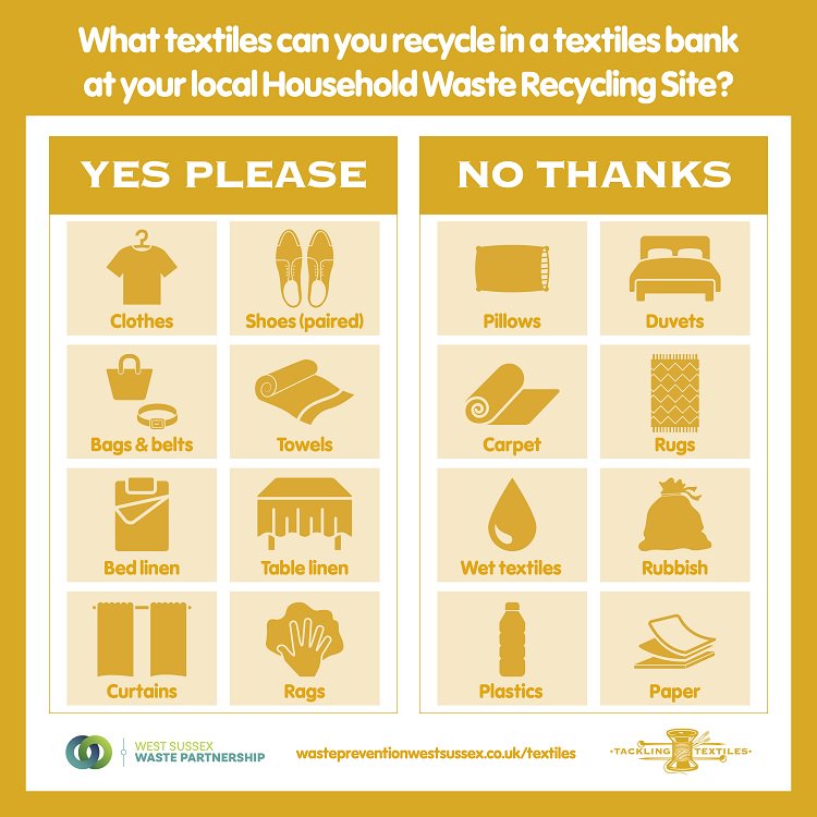 WSrecycles's tweet photo. Over 99% of the material that you take to the #textiles bank at your nearest Household Waste Recycling Site or bring bank site is reused or recycled. So whatever textiles you're clearing out #Thinkbeforeyouthrow & start #TacklingTextiles today https://t.co/DbZkYI8iGI. #recycle https://t.co/DtZuG8o9n2