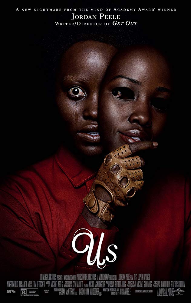 thisisaby's tweet image. this poster of @Lupita_Nyongo in @UsMovie is almost a perfect representation of me in deadline week vs. me in normal weeks 

#journalistproblems #partylikeajournalist