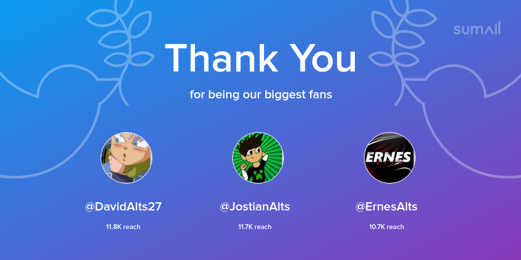 sevende2usd's tweet photo. Our biggest fans this week: @DavidAlts27, @JostianAlts, @ErnesAlts. Thank you! via https://t.co/hxlIIPGm0L https://t.co/7998yXPfZg