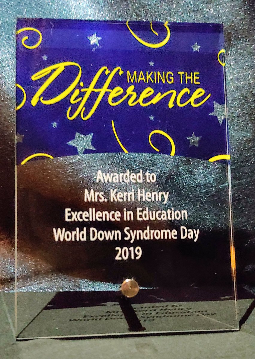 PupilServ_SGASD's tweet photo. What an honor! Congratulations to Mrs. Henry, SGASD Spec. Educ. Supervisor - You Rock-et! #EveryStudentEveryday #2019DownSyndromeDay #RocketPride @SGSchoolNews @SpecEdSup_SGASD @SGASD_MS https://t.co/aQ24ZUegPr