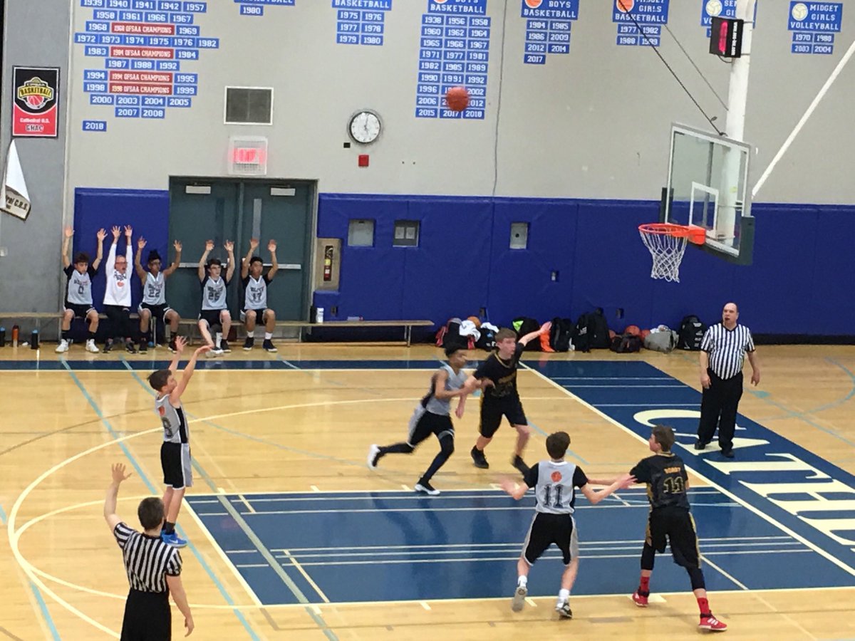 Nathan hitting a free throw in OT to close out game vs. Guelph and advance to gold medal game. #ProudDad