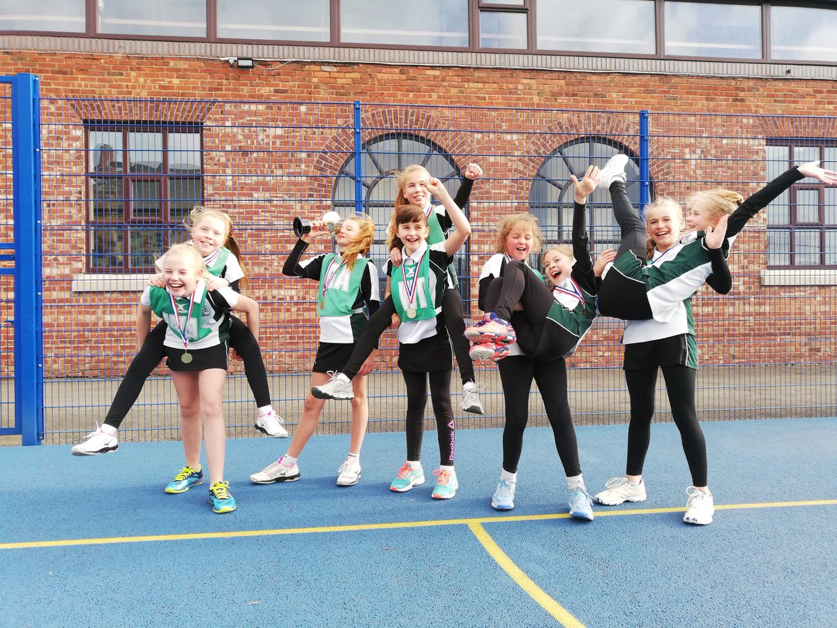 Juniors_Grange's tweet photo. Our U11A Netball continue their great run of recent form winning the Association of Junior Independent Schools (AJIS) Netball Tournament ๐ @Grange_Cheshire @Sport_Grange Wishing them all the very best for the @sistersnsport Final this coming Wednesday #GoGrange ๐๐ฃ https://t.co/ei4LSgRAJI