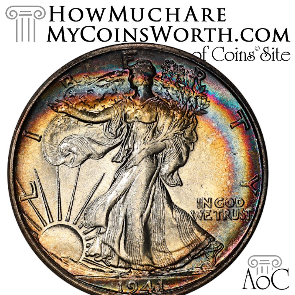 hmamcw's tweet photo. Your #WeeklyCoin:
1941-S Walker
Recently sold for $1,430

Another Half wins the week! This gorgeous toned Walking Lib Half sold for over 10x price guide. You seem to like these interesting occasions! (We do, too.) Thanks again for voting.

#weeklycoin #coins #thankyou https://t.co/pVXPIMjHOF