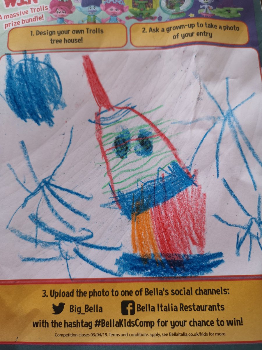 kelzreika's tweet photo. #BellaKidsComp
Trolls tree house
By Luna aged 5. https://t.co/tsZbNsgnox