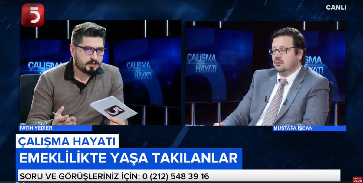 YedierFatih's tweet photo. AKP İstanbul Mitingi’nin gündemi: “#EYT olmalı” 

Bugün #ÇalışmaHayatı programında, #EmeklilikteYaşaTakılanlar hakkında açıklamada bulunan Cumhurbaşkanı Erdoğan’ın yorumlarını, izleyicilerimizden gelen soruları SGK Uzmanı Mustafa İşcan ile konuştuk.

https://t.co/gXTC33LG2e https://t.co/K3WjYWrwdh