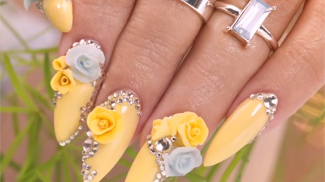 NAILS Magazine on X: Spring 3-D Acrylic Flowers Nail Tutorial: Keywords  3-D acrylics 3-D nail art floral nail art spring nail art Suzie Moskal  Follow @nailsmag on Twitter    / X