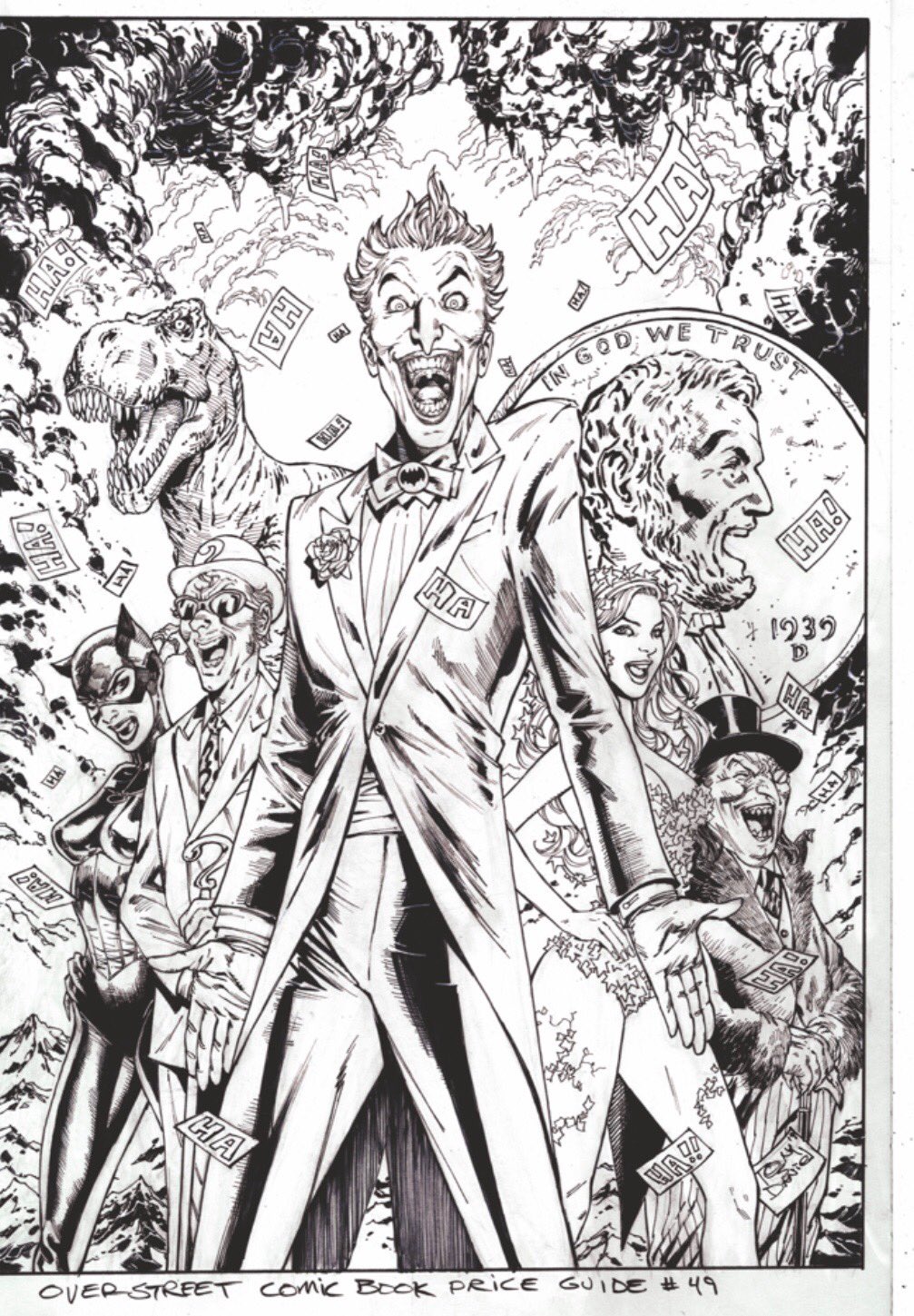 Tony S Daniel The Black And White Of My Overstreet Comics Buyer S Guide For This Year Featuring A Bevy Of Baddies Who Ve Invaded The Batcave Joker Catwoman Poison Ivy