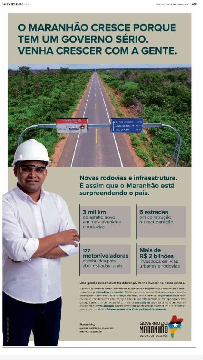 anuncio folha de são paulo