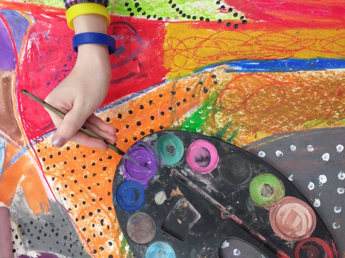 BenDavisCreate's tweet photo. Starting the session with mindful mark making @StChrisWrexham @martindaws @MrHayesICT + Jude Wood. #leadcreativeschools https://t.co/sRMv0AeA3r