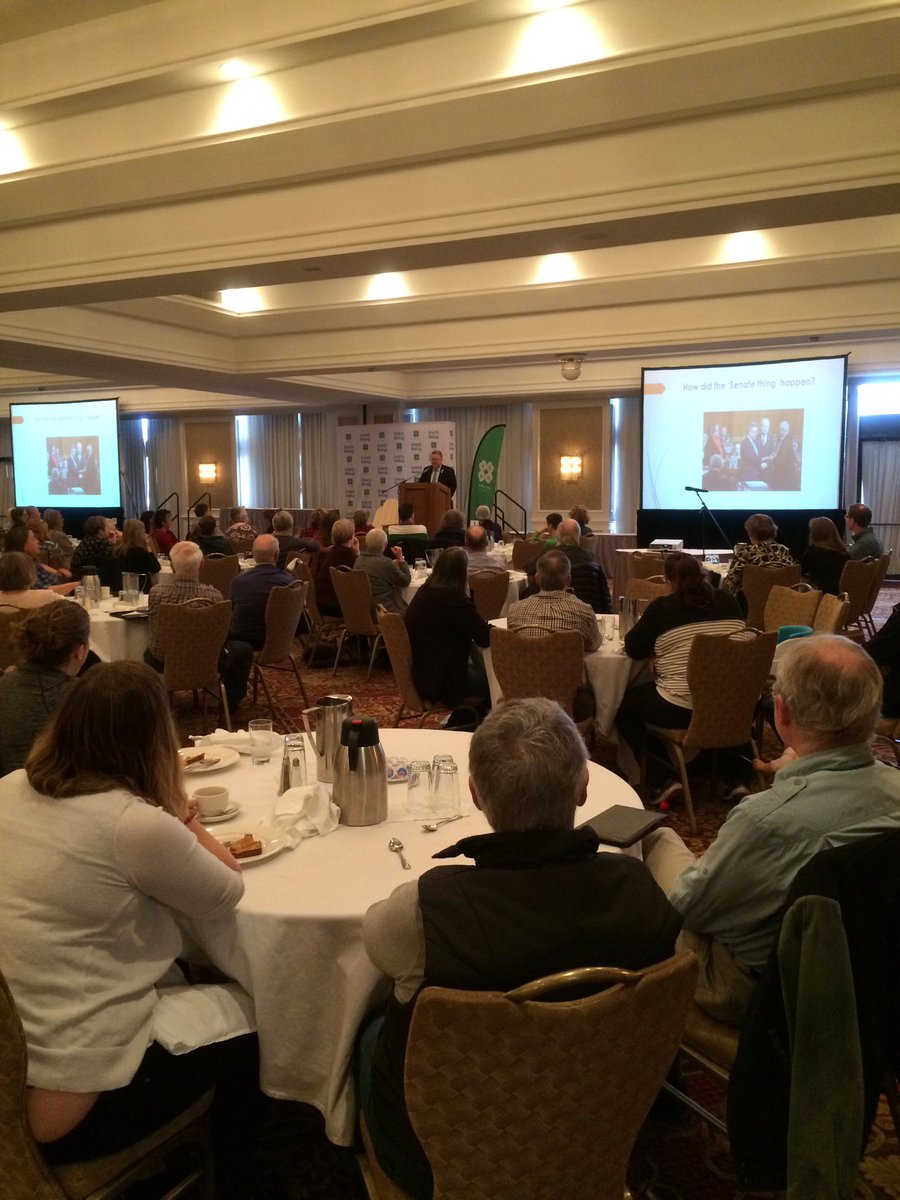 4HOntario's tweet photo. The Honourable Robert Black Senator (Ontario) has taken the stage at #4HCAM2019 https://t.co/mFGReApowe