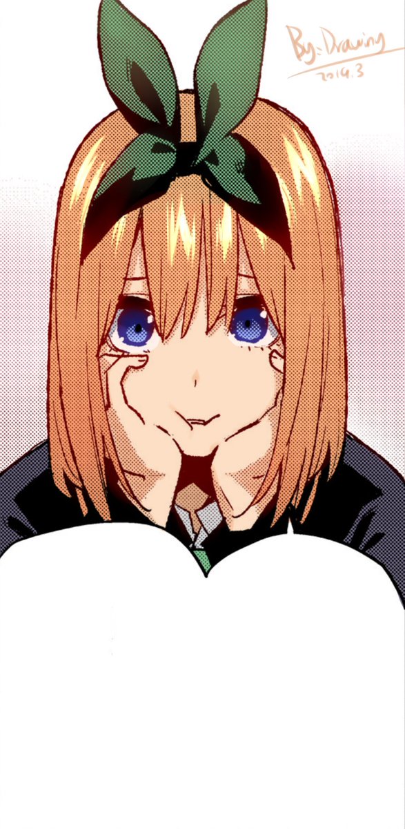Dr.饅頭さんがTwitterに投稿した中野四葉(五等分の花嫁)のイラスト。