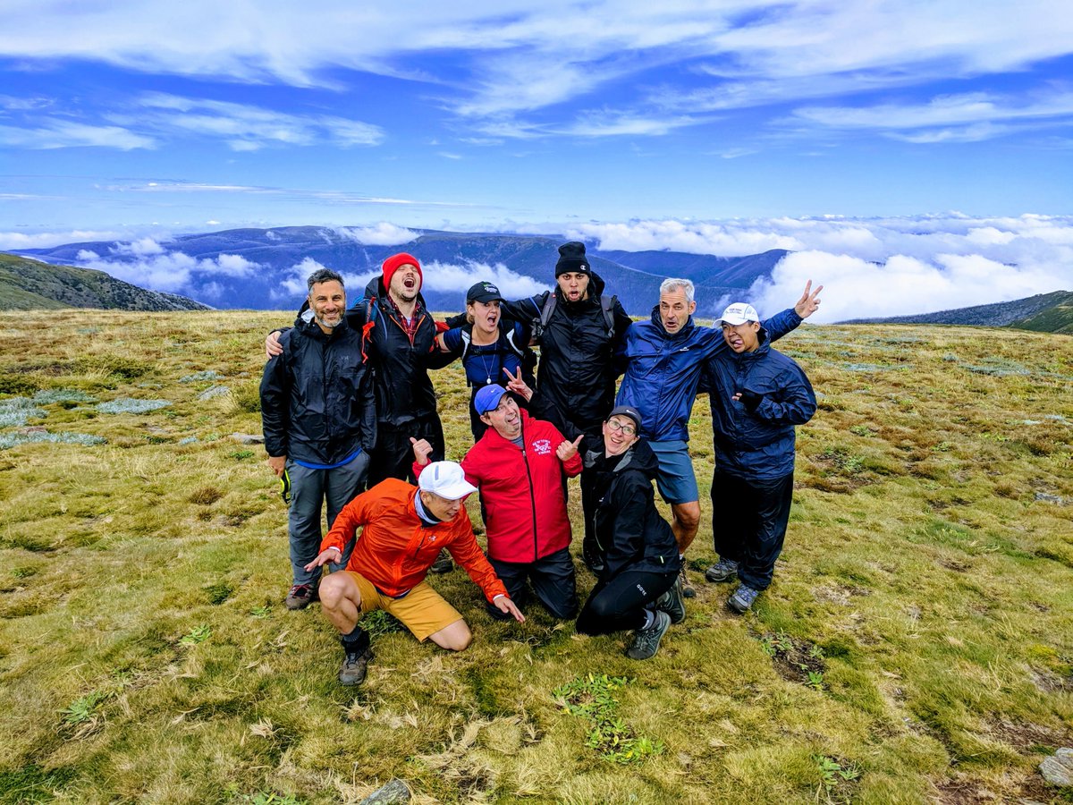 sagefoundation's tweet photo. The finishers in #3PeaksChallenge climbing #Australia's tallest peaks in 30 hours, and raising US$30,000 for this brilliant charity:
https://t.co/F50rNqnlOu. Amazing effort #SageFoundation #VP @Debsw70 and team down under! What a fantastic start to the new#2MillionChallenge https://t.co/GoncuF065N