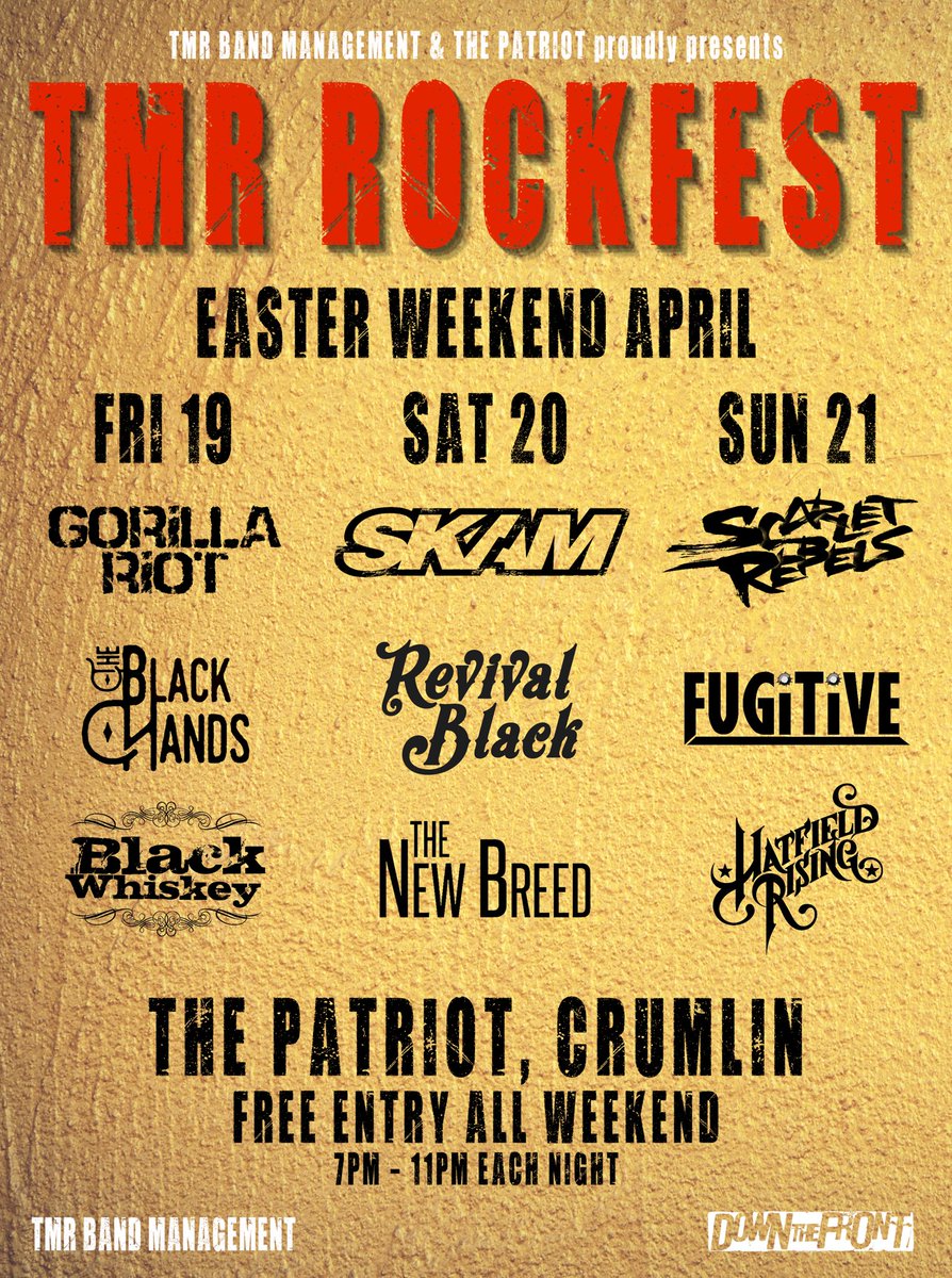 This Easter. South Wales. 3 nights. Awesome talent. No charge.