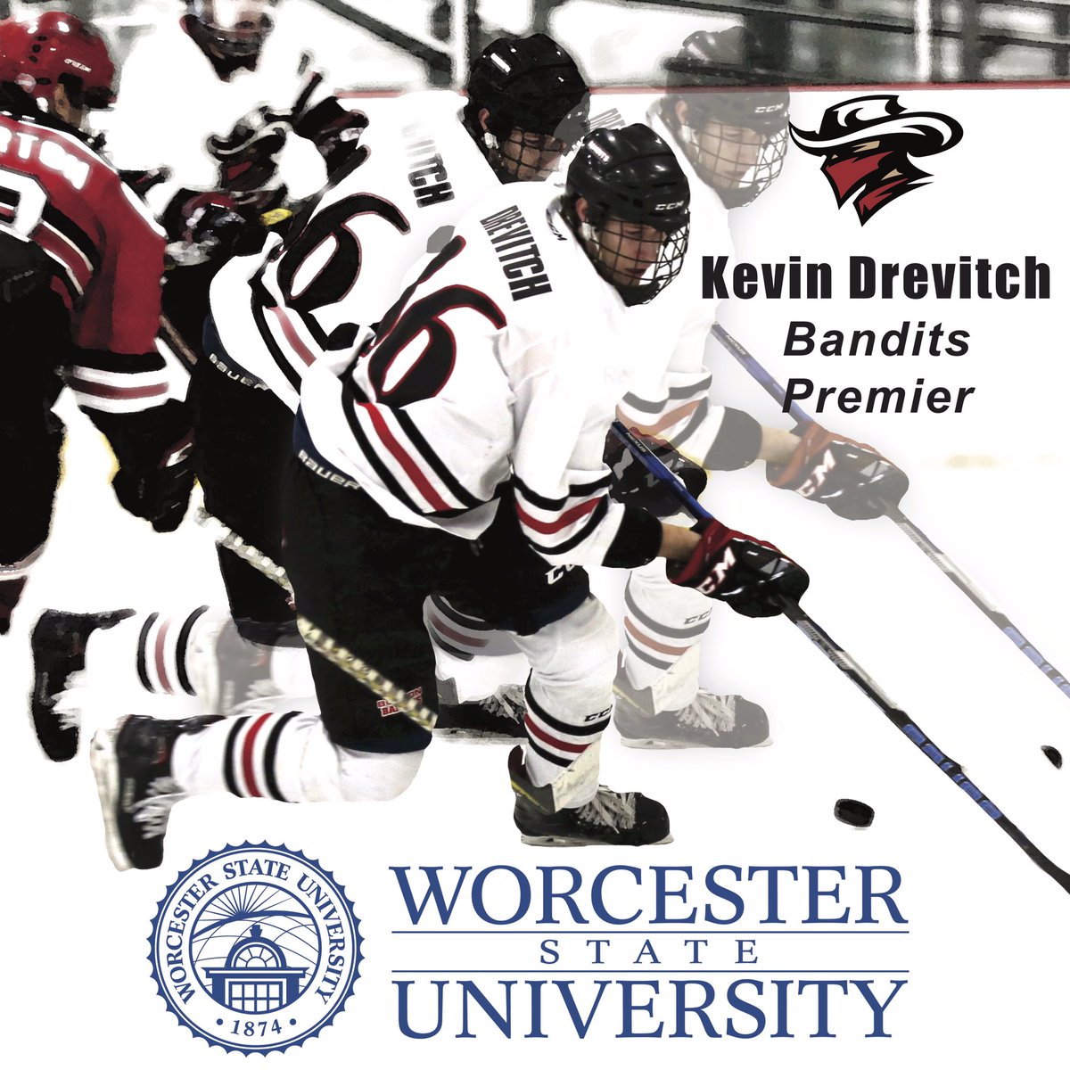 Jr_Bandits's tweet photo. Bandits Premier is proud to announce that @drevitchk has committed to @WSU_Hockey. He will be joining his brother and former Bandit alum @TimDrevitch next fall.  @USPHL @NZPrepHockey @The_DanKShow #BeABandit https://t.co/HY2Vnm6A0G