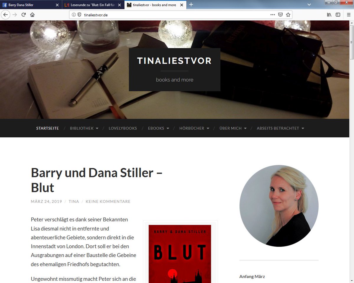 StillerBooks's tweet photo. Die liebe Tina von https://t.co/8QL6QZDYDX  hat eine schöne #Besprechung von #BLUT für euch! Vielen herzlichen Dank <3 #Rezi #Rezension #Buchblog #krimi #London #Lesetipp #Buchtipp #PeterConrad #ArchäologieKrimi #ArchäologenalsErmittler #spannung #spannung https://t.co/DWEm1AlUl4 https://t.co/bXEOTIGnEn