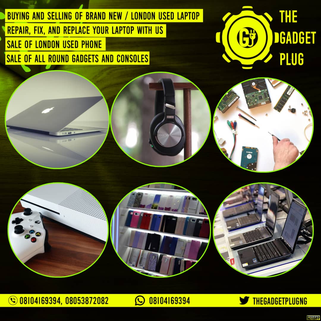 theGadgetPlugNg's tweet photo. Hi there, my name is Gabi, I'm a laptop technician at Computer village,Lagos. I sell affordable London used and new Laptops at @theGadgetPlugNG

I also deal with new and used iPhones and Samsung and other gadgets, accessories and consoles.

KINDLY RT, my customers are on your TL. https://t.co/cvw9ZFmhRa