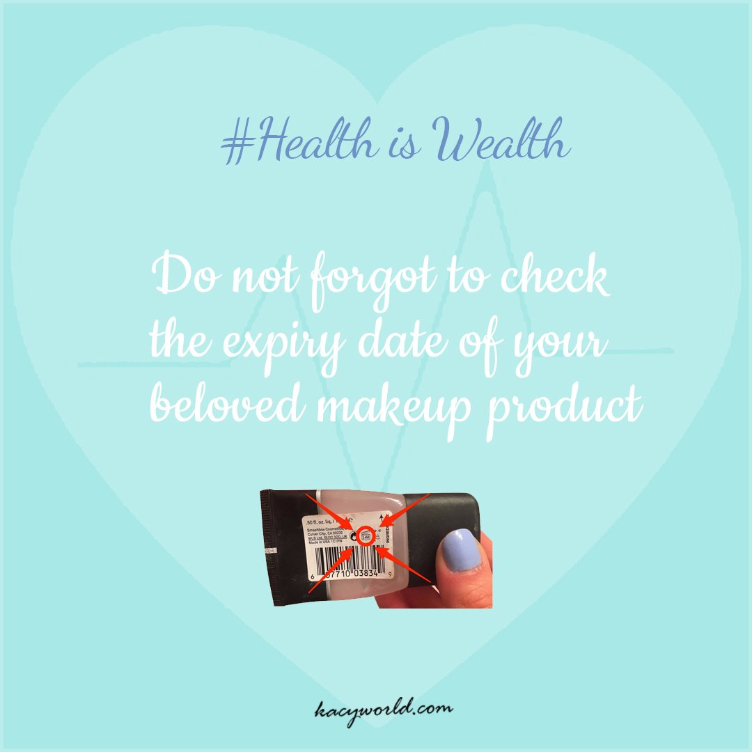 kacyworld's tweet photo. Because Expired makeup products can damage your skin..😳💄💯
Know more here : https://t.co/DdGTa5r6Oi
.
.
#kacy #kacyblog #kacyworld #beautyblogger #fashionblogger #makeuptips #beautytips https://t.co/lpRMPx6M9r