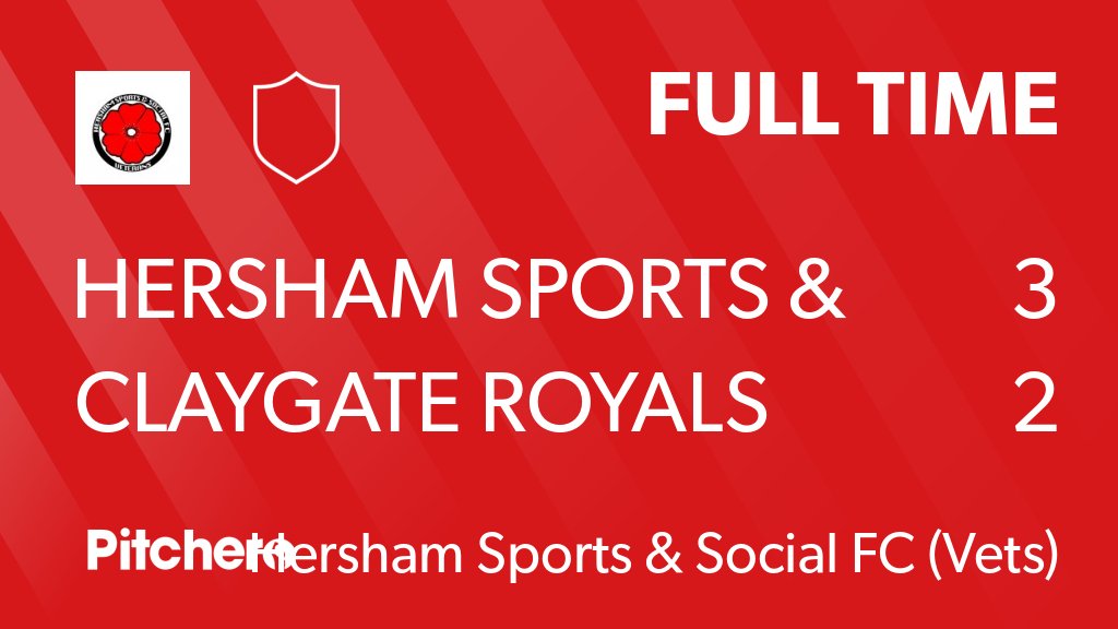 hsandsvetsfc's tweet photo. FULL TIME: Hersham Sports &amp; Social FC Vets 3 - 2 Claygate Royals
#HERCLA #Pitchero
https://t.co/C1t6HeGVKY https://t.co/me2rfqOIaR