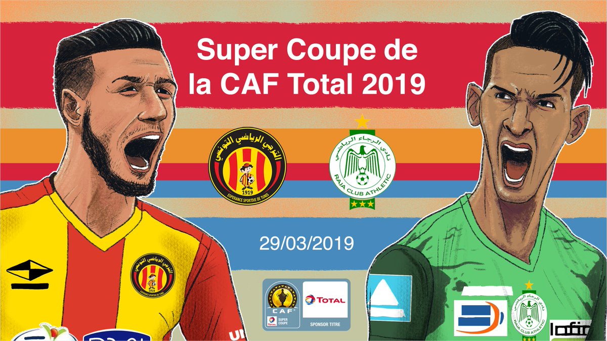 Football2Gether's tweet photo. 👑 LE TRÔNE 👑

Qui sera sur la ➕ haute marche d'Afrique ? 🌍

🗓 Rendez-vous le 29 mars pour la #TotalCAFSC entre l'@ESTuniscom 🇹🇳 et le @RCAOfficiel1949 🇲🇦 ! 

🔄 RT pour l'#ESTunis ❤️💛
❤️ Like pour le #Raja 🦅

#ESTRCA https://t.co/nVnbpvhMOc
