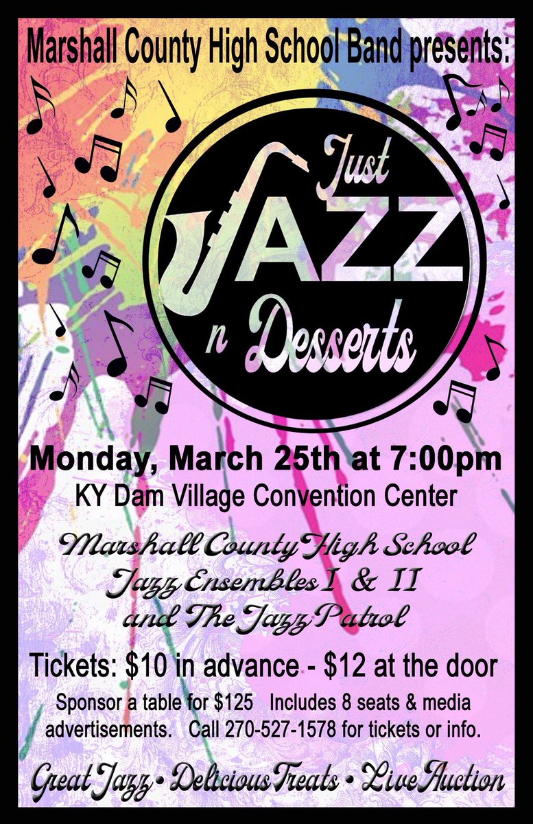 mchsjazz's tweet photo. There are about 30 tickets left for pre-sale. Contact Mr Roberts before 4pm tomorrow to take advantage of the pre-sale discount! https://t.co/h3JLtFSqrP