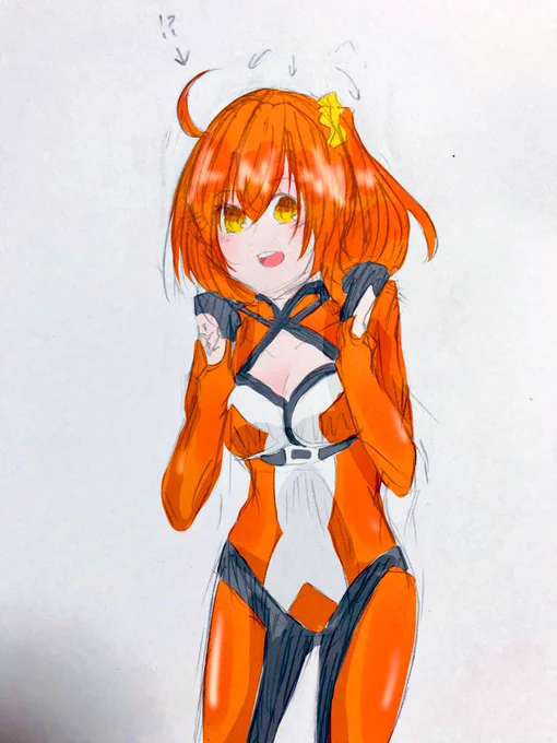 髪の流れとかを考えてたけどアホ毛ってイレギュラーな存在ですね 