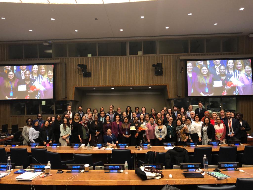 EUatUN's tweet photo. That's a wrap! The Commission on the status of Women adopted Agreed Conclusions this week. 

And the #EU is fully committed to turning these ambitious recommendations into actions.

#EUatCSW63 @UN_CSW https://t.co/IsMnhJjfw4