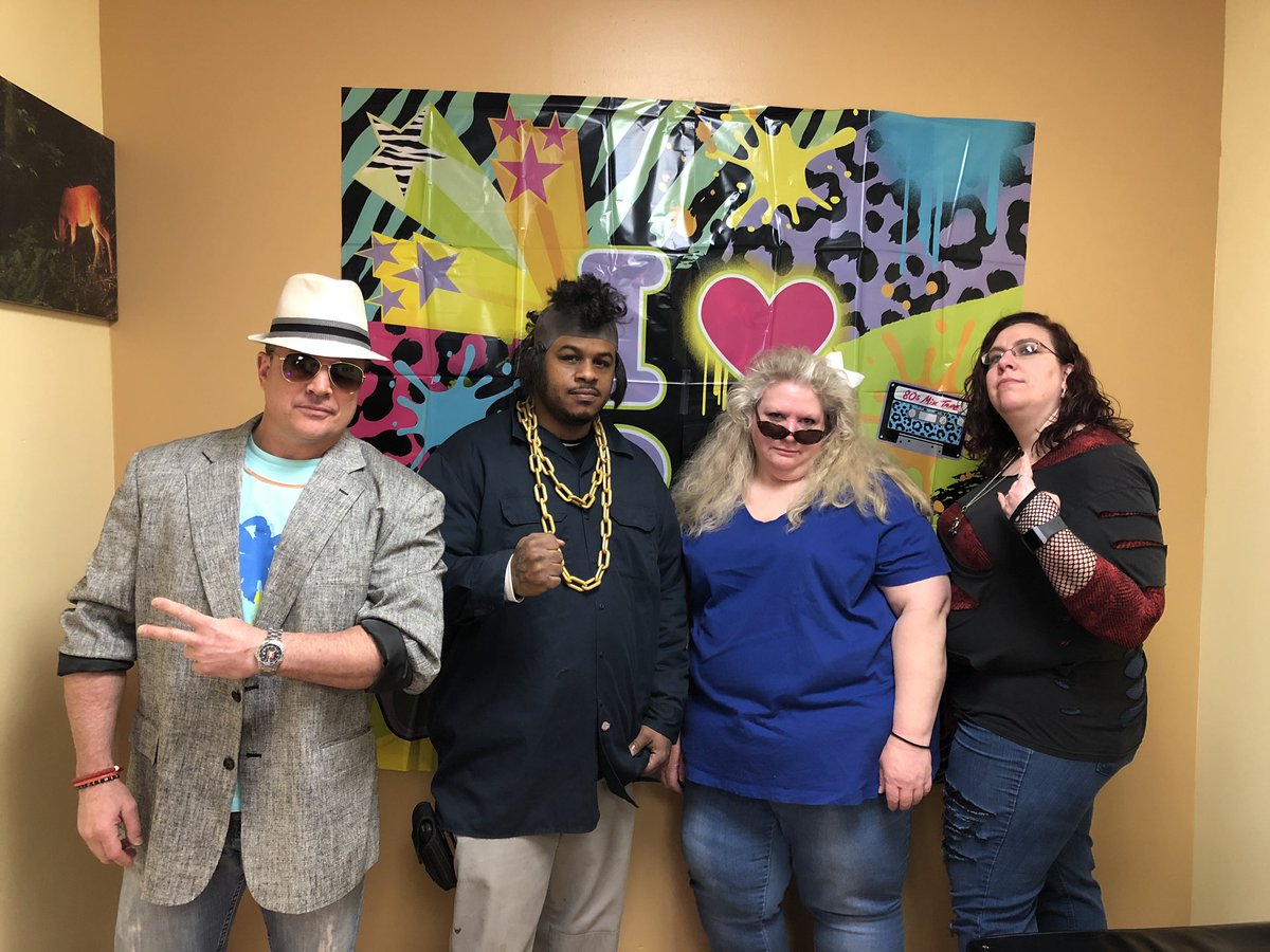 Gina_A_G's tweet photo. Don Johnson and Mr. T showed up for breakfast with their ladies. @TaiatTHD #6173Rocks #lovethe80s https://t.co/SChvxyXPhH