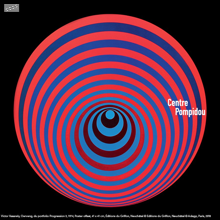 CentrePompidou's tweet photo. Si vous deviez résumer notre #ExpoVasarely en un mot, lequel choisiriez-vous ? 🤔
https://t.co/Zh9cpS6T0K

#ArtOptique #Exposition #CentrePompidou https://t.co/mg2kz9cofr