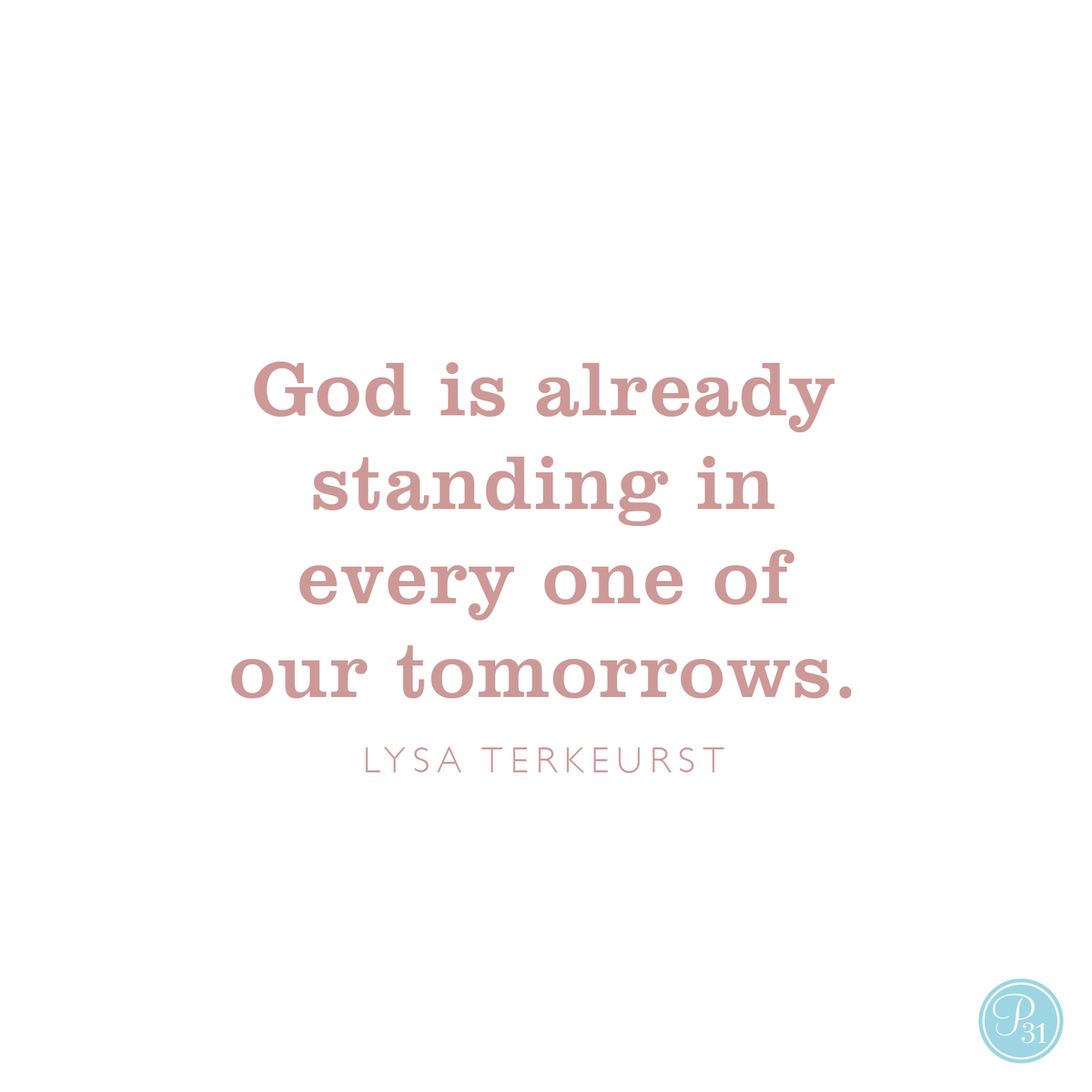 LysaTerKeurst's tweet photo. We don’t have to be fearful about what this new week holds. God is already standing in every one of our tomorrows. 

Standing there with His love. Waiting on us with His wisdom. Going before us with His hope and His provision. https://t.co/OSP3GU3X2M