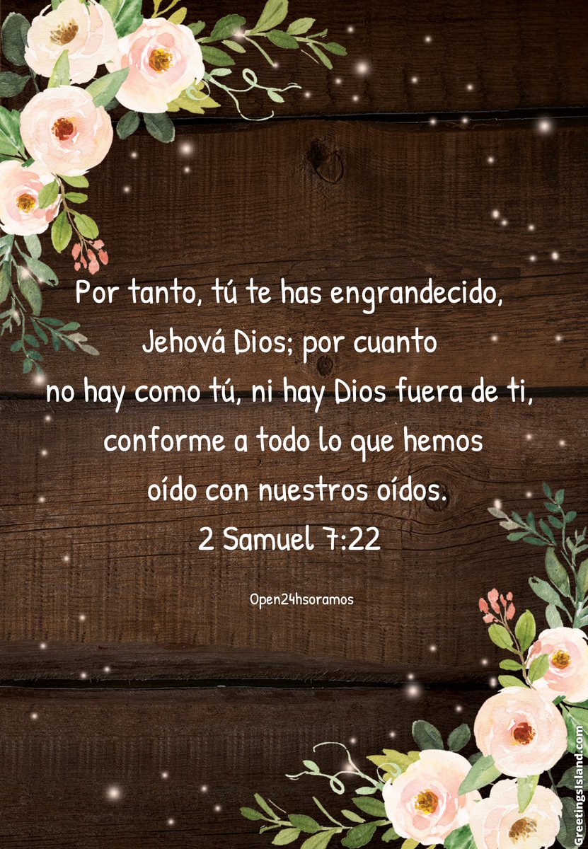 Open 24hs Oramos On Twitter Diadelamemoria 24mporlamemoria Lollaar Hablemosdevos Exclusivo Noruega Nofueron30mil No Hay Dios Tan Grande Como Jehova Https T Co Uiroqtur3c No hay un dios que pueda hacer las obras como las que haces tu no es con espada ni con ejercitos es con su santo espiritu. open 24hs oramos on twitter