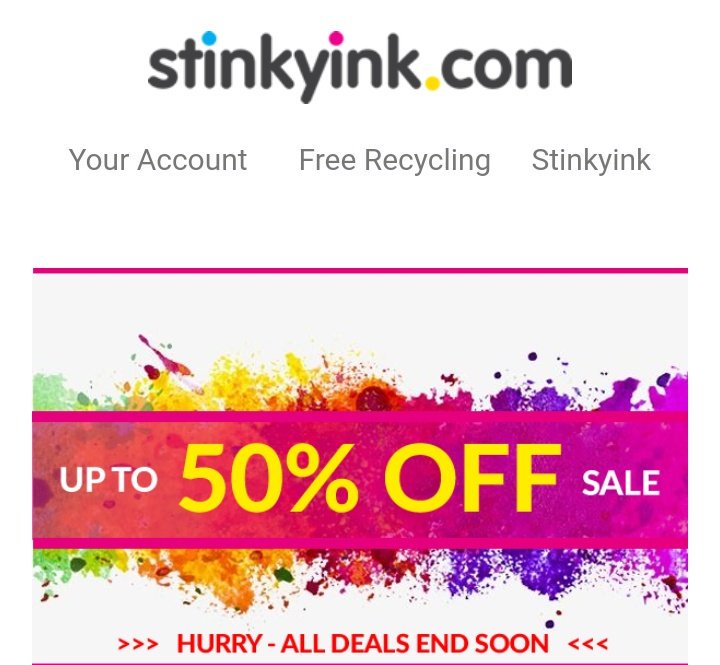 newhilltommy's tweet photo. Great deals on printer inks just now with up to 50% off. Just bought 4 pack XL Cartridges for my HP Printer for £6.49 including postage! from @stinky_ink. #printerink #inksale #sale #print #deals #discountoffer
https://t.co/v5VzuZETGK https://t.co/1NZISPgWyl