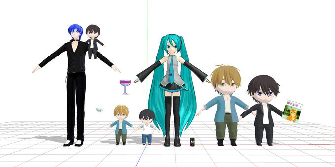 Mmdちび素体改造覚書 その2 エレホン番外地 改