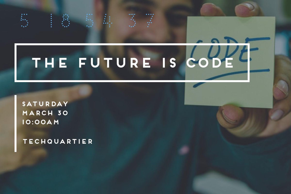 ShapersHubFFM's tweet photo. The Global Shapers Frankfurt Hub is excited to kick-off the event series „#ShapingPathways – The Future Is Code“ on March 30, 2019 with an inspiring one-day workshop on the basics of web design together with @We_Code_It and @Code_Door!
https://t.co/2ZvfGdq9IO https://t.co/1lcpVDB1x2