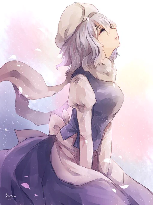 春の訪れを感じる #深夜の真剣お絵描き60分一本勝負 