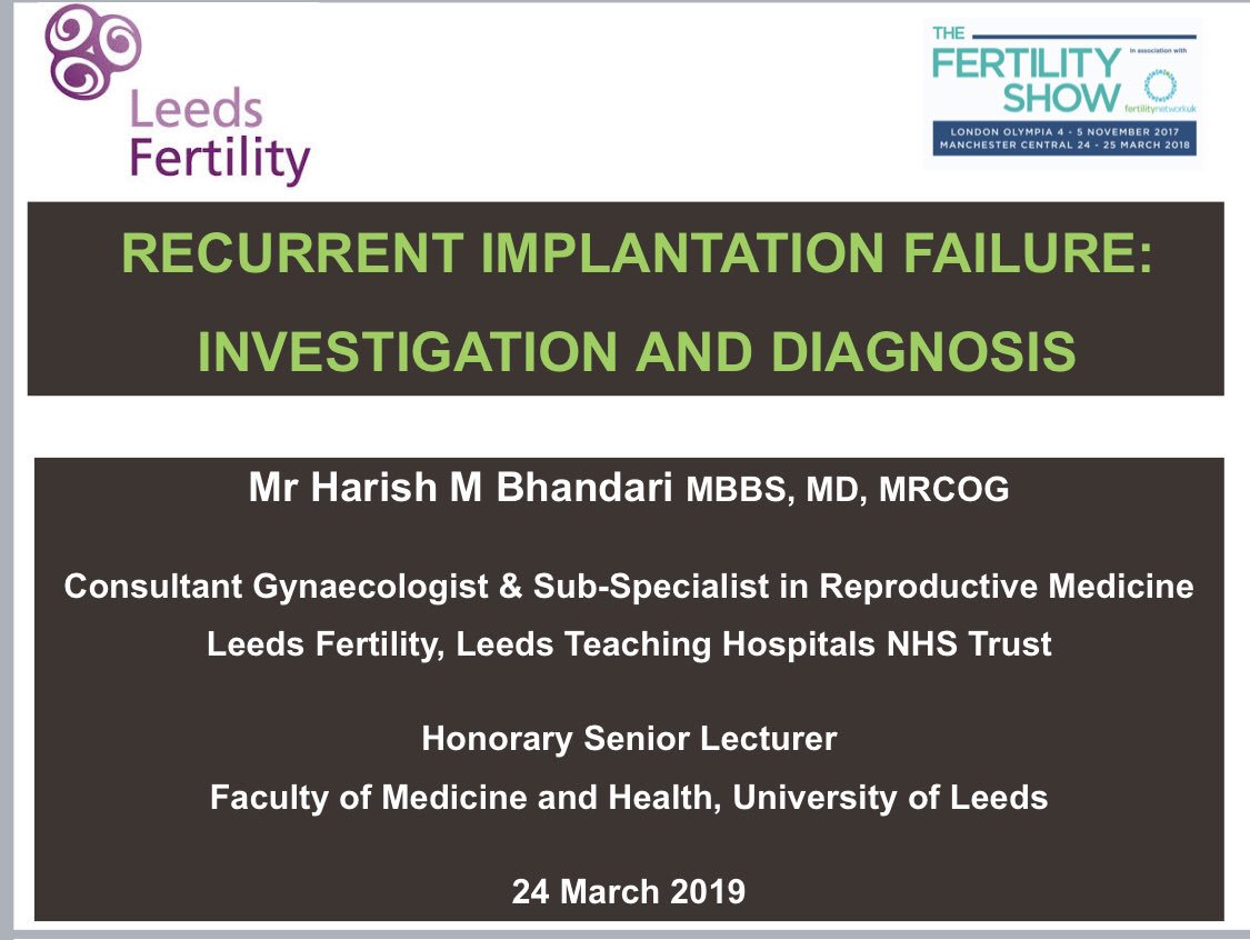ReproDocLeeds's tweet photo. Great day so far today @fertilityshow giving a presentation on ‘Recurrent implantation failure’ and providing many individuals and couples information about the great work we do @leedsfertility https://t.co/xzc8Ds3jeT