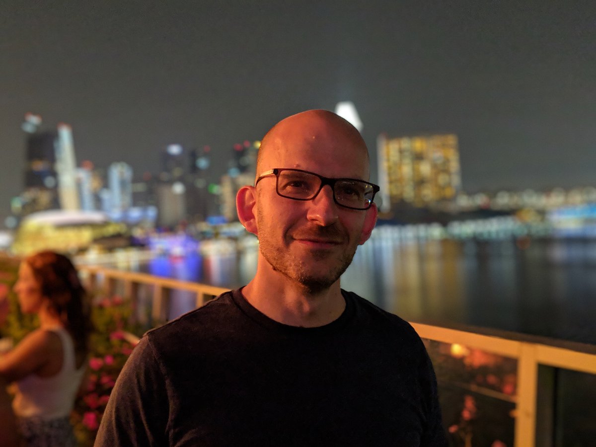 Jeff at a top of floor gathering just before mind the product starts over here in Singapore.