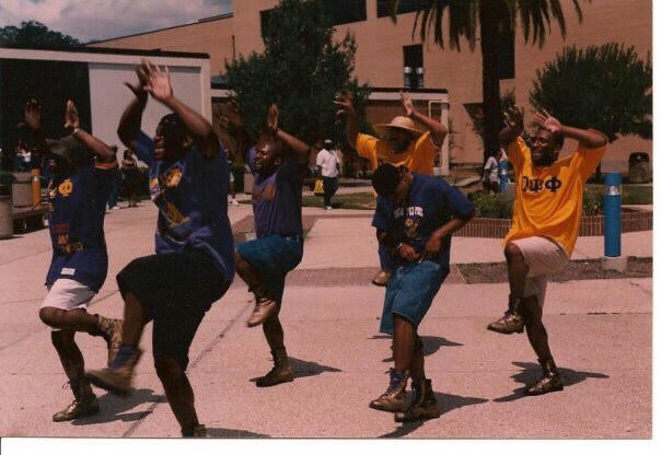 CoachPrejean1's tweet photo. So young! So much enthusiasm! We’re almost officially the “old bruhs” now, same enthusiasm! @OfficialOPPF @BETASIGMAQUES 
#20years #Spring99 https://t.co/xjHHQjy3ia