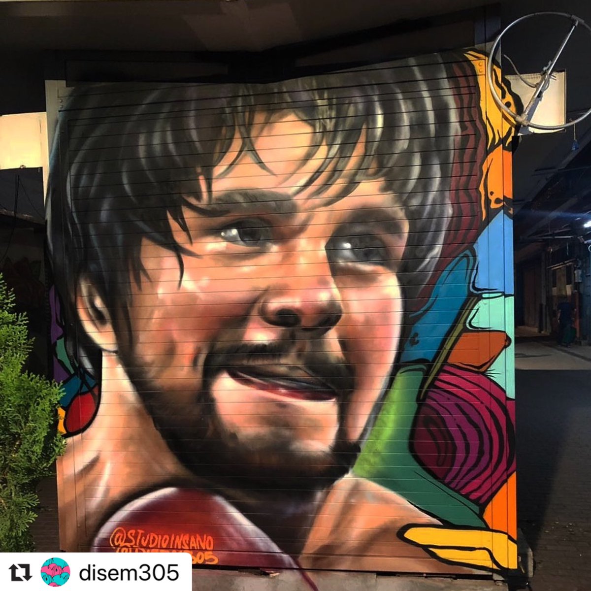 Buenos días mi gente. Que honor levantarse y recibir sorpresas como estas! 🥊 Gracias al artista @disem305 por excelente obra de arte. Embelleciendo a mi Panamá 🇵🇦. La Piedra #handsofstone #manosdepiedra #robertoduran #boxeo #boxing #arte