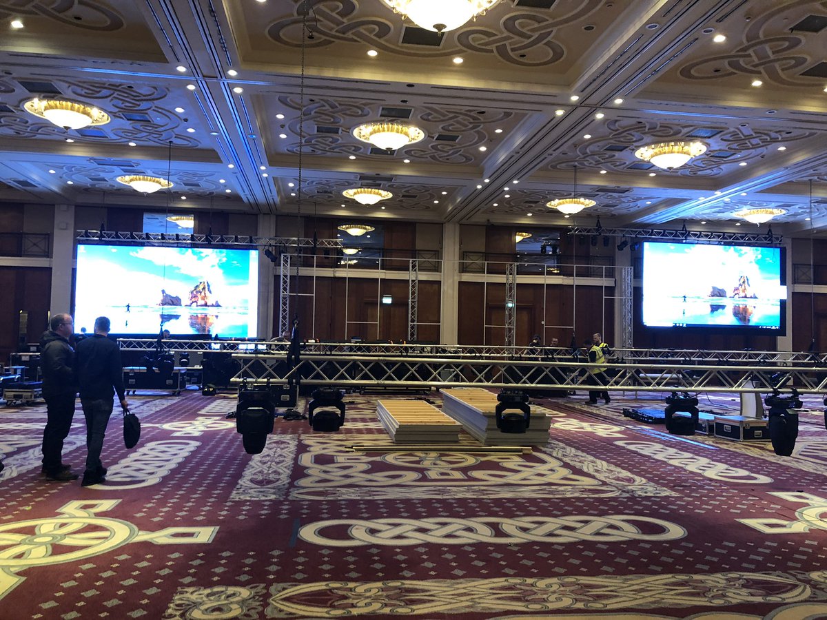 OptixSoftware's tweet image. First sight of the set for this year’s conference coming together. A great few days ahead #optixug