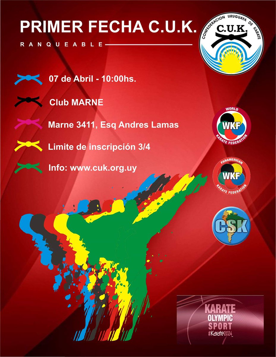 cukkarate's tweet photo. PRIMER FECHA CUK
07/04 - 10:00,hs.
CLUB MARNE

Hashtag: #1erfechacuk https://t.co/s8jq1WzPIu