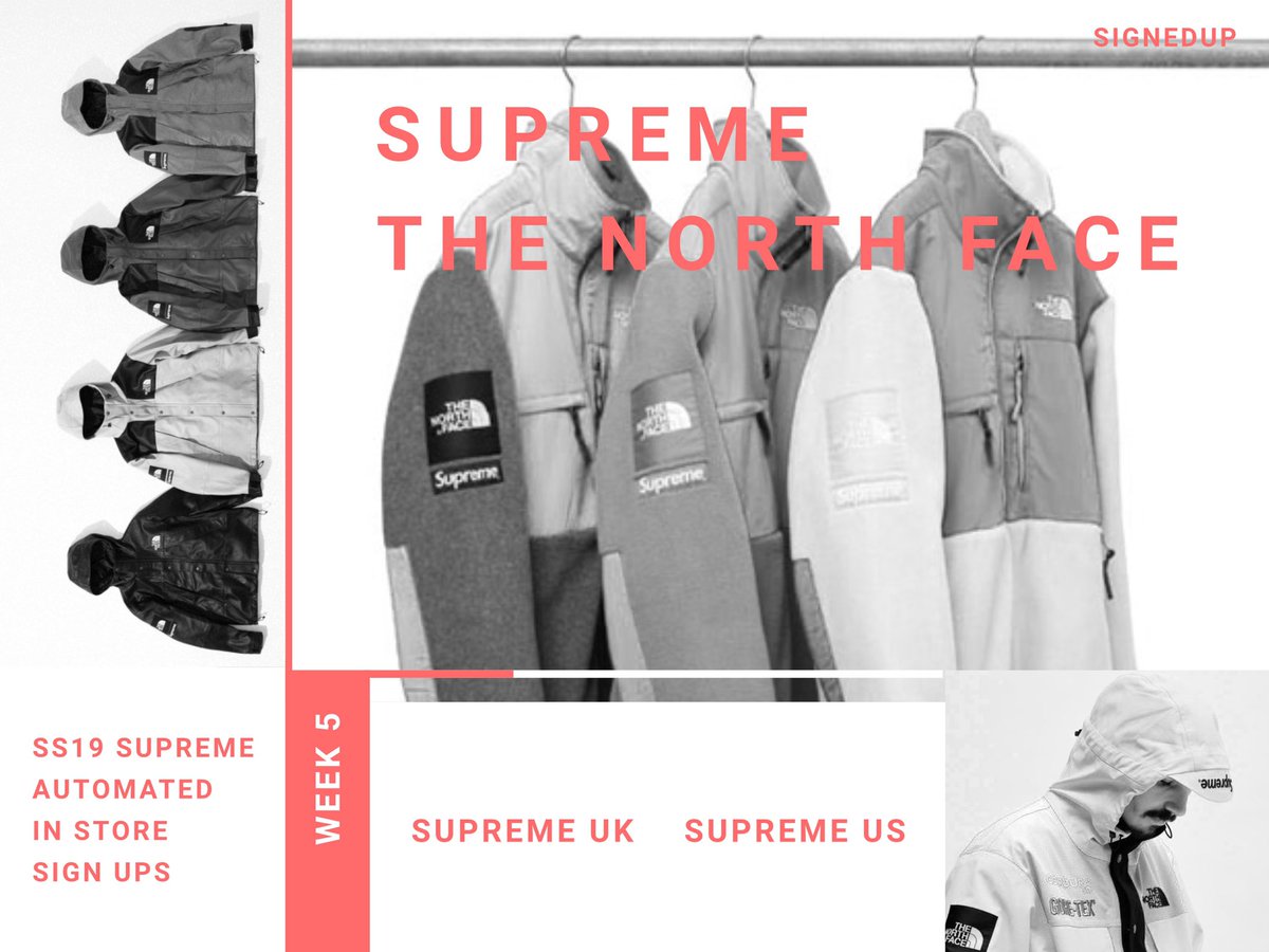 signedupio's tweet photo. 🚨GIVEAWAY🚨

3 x FREE TNF SUPREME SIGN UPS 
3 x DISCORD INVITES 

DISCORD INCLUDES:
1 x  RETAIL ITEM EVERY WEEK TO ONE LUCKY MEMBER 

RULES:
1. FOLLOW @signedupio 
2. RT + LIKE THIS TWEET
3. TAG 3 FRIENDS IN COMMENTS 

WINNER CHOSEN @ 8AM GMT 25/03 https://t.co/ZMwhq3OYV7