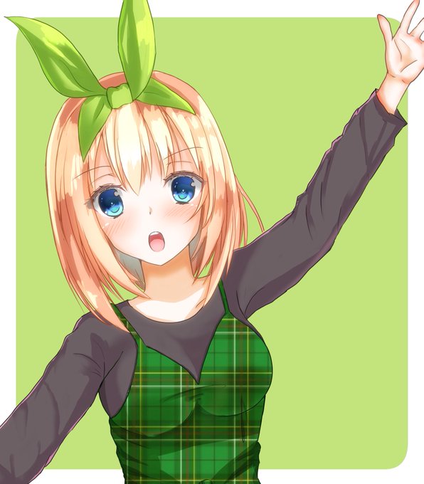 錦上ろな (なすね)さんがTwitterに投稿した中野四葉(五等分の花嫁)のイラスト。