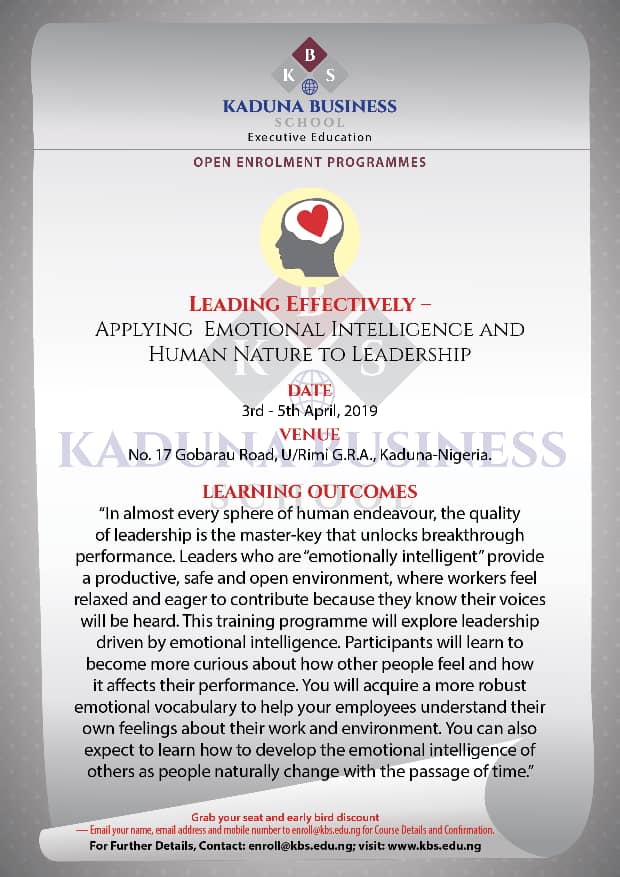 KadBizSchool's tweet photo. Help yourself to get to the #nextlevel... Seats also available in Abuja @Dahirutweeter @Kadstep https://t.co/w1sFos9CSR