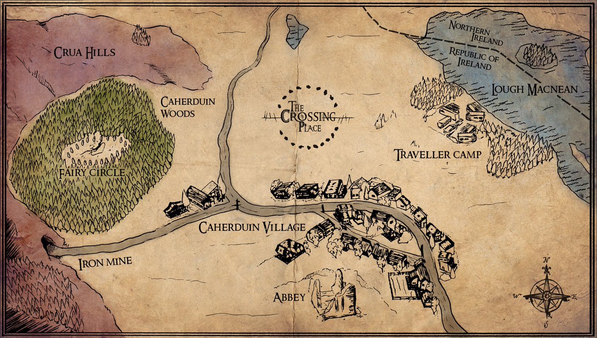 garyduggan99's tweet image. Welcome to Caherduin. This is #TheCrossingPlace . A new TV project that I’ll be pitching @FestSeriesMania with @925Dublin for @TorinoFilmLab ‘s #SeriesLab with the support of @ScreenIreland . Excited! Design by @storyboardwksp