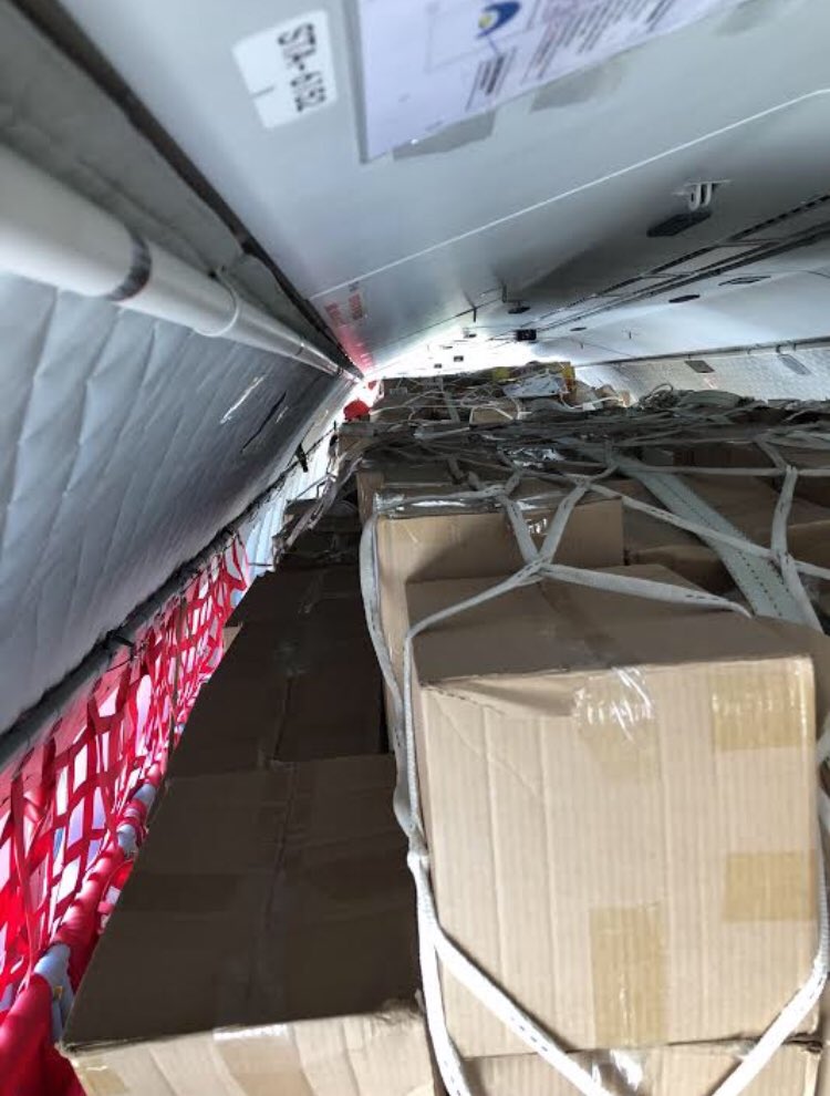 DACAviation's tweet photo. #Airbus #C295 loaded with urgently needed NFI kits by #WFP at Maputo airport. Team work at best working around the clock to save lives.
#wfp #CycloneIdai https://t.co/LHDP38GnMY