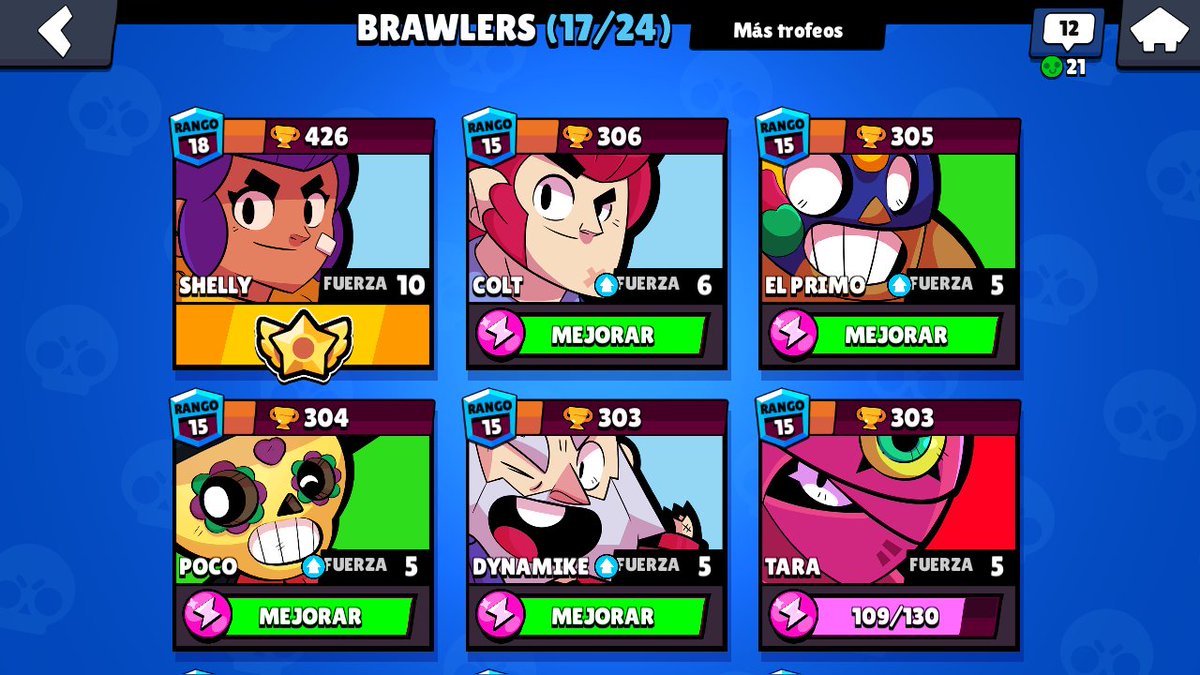 taroan44's tweet photo. Busco equipo de @BrawlStarsES para jugar. Tengo solo 17 brawlers, considero bien mis copas (hace un par de horas me toci carl) https://t.co/gq9sPXidvy