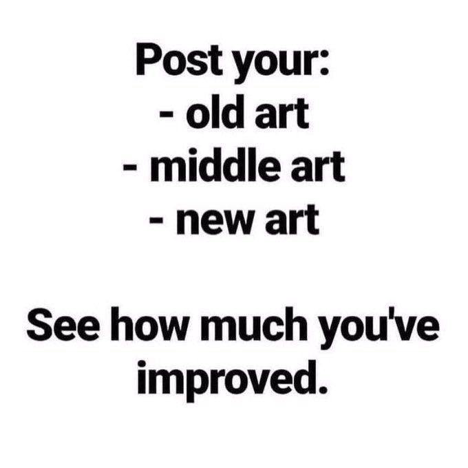 2017 --> 2018 --> 2019   
 沒有對比沒有傷害 ,畫風持續不穩定中,不過リコ這張是我真的蠻喜歡的那種 