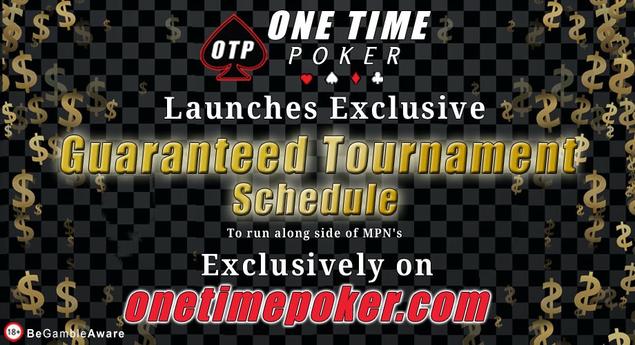 Dont miss a sunday on OTP! 1K euro bonus for signing up, 30% rakeback. Enjoy the new "EXCLUSIVE TO ONETIMEPOKER" Guaranteed tournament schedule that has been overlaying by 50%! #onetimepoker #poker #sundayfunday
