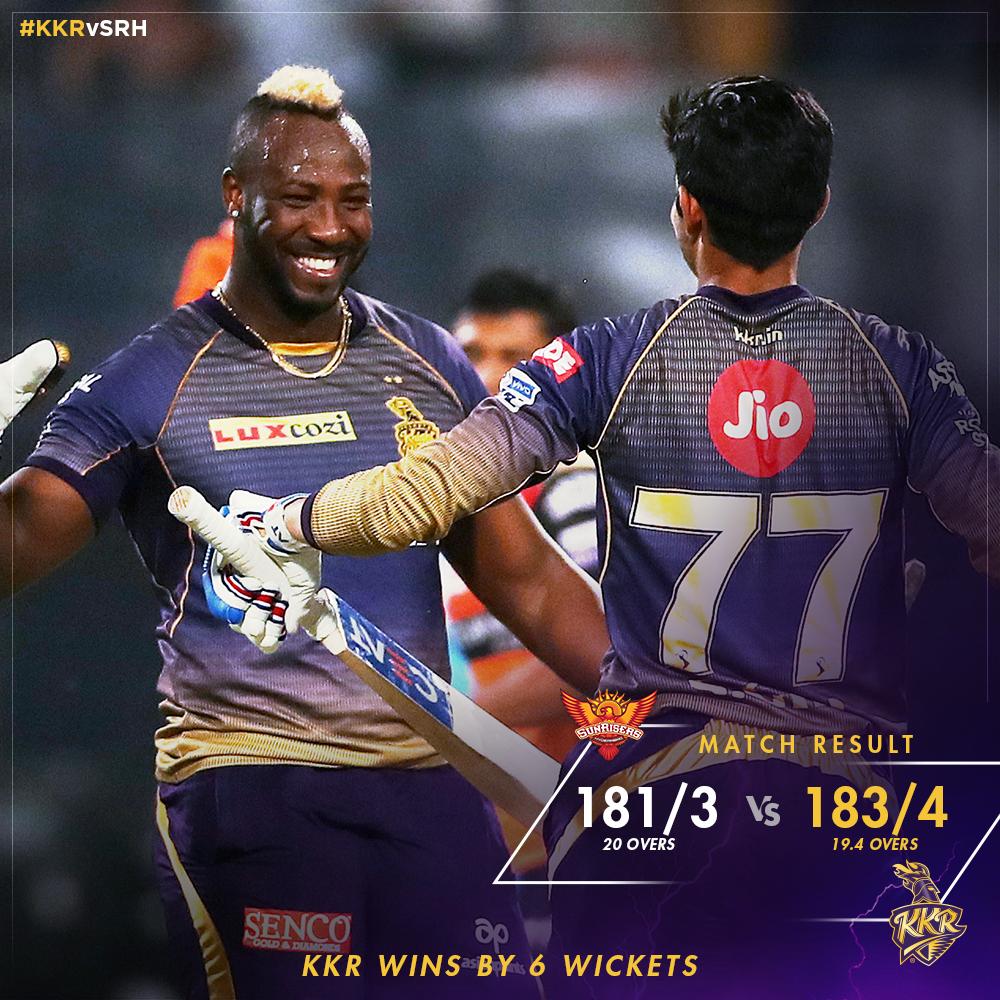 IamKishanPujara's tweet photo. What a great Knock from @NitishRana_27
What a finished by @Russell12A & @RealShubmanGill
@KKRiders Aakhri Dum Tak, Aakhri Run Tak..
#KKRvSRH #KKRvsSRH #VIVOIPL #Korbo #Lorbo #Jitbo
@KKRidersFanClub @IPL https://t.co/29J0pF0CQr
