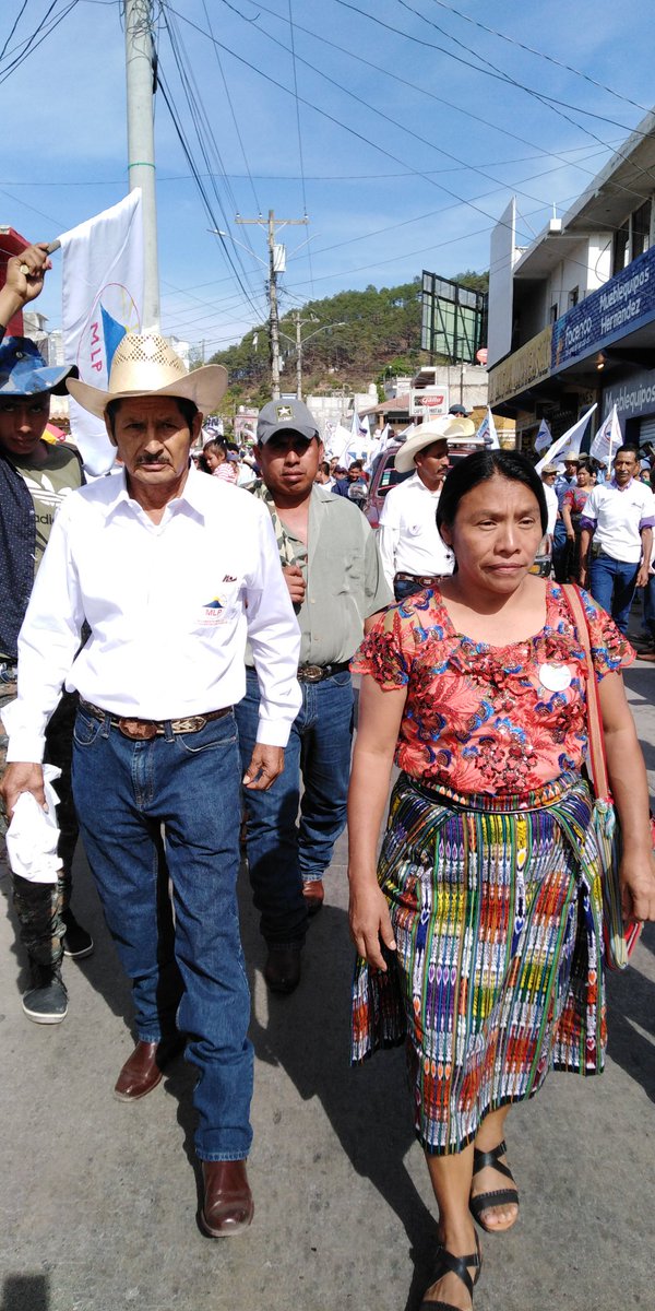 GtMlp's tweet image. Defensores y defensoras de derechos recorren las calles de Jutiapa, Thelma Cabrera dialoga con vecinos de dicho departamento.